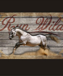 Run Wild - Horse Vintage Sign