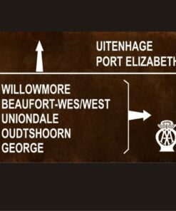 Roadsign Uitenhage - South Africa Vintage Sign