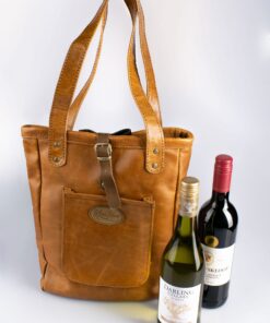 Alternative view of Genuine Leather Wine Bags